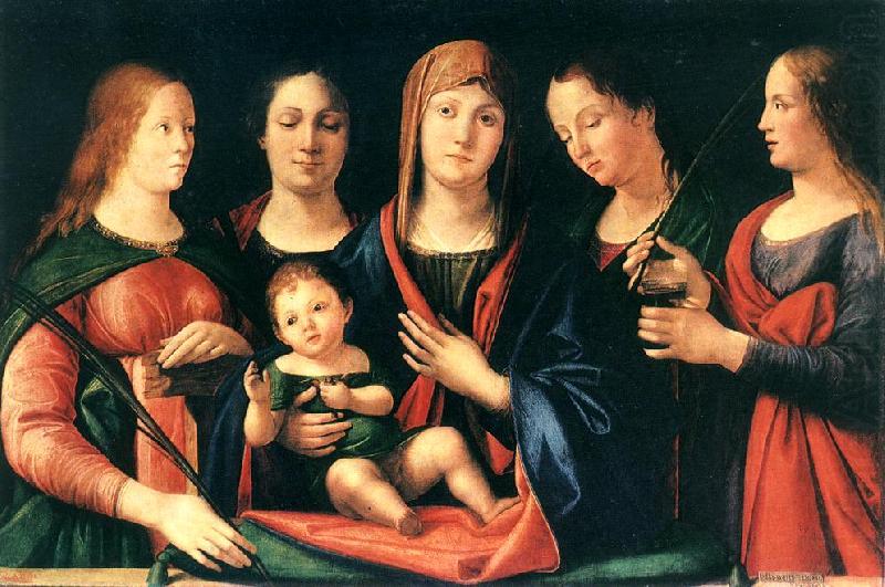 VIVARINI, family of painters Mary and Child with Sts Mary Magdalene and Catherine china oil painting image